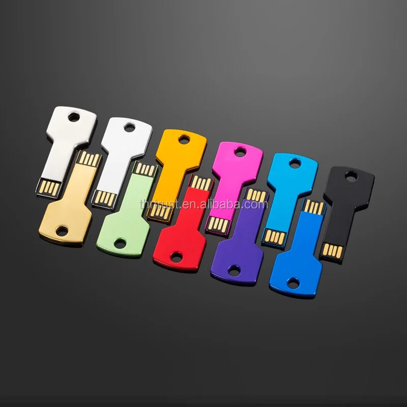 Custom free logo print /2.0 Metal Key USB flash drive 32GB - ANKUX.COM