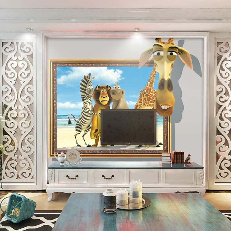 
custom UV printing Graphic Design office wallpaper shop wallpaper Canvas Poster design 3D poster wallpaper 