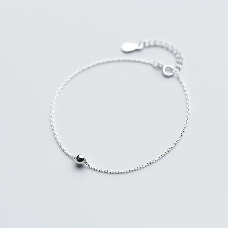 

925 Sterling Silver Chain Bracelets Birthday Gifts Jewelry