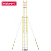 High Quality Customized with Supporting Pole Fiberglass Extension Ladder fiberglass ladder