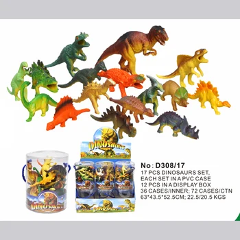 plastic dinosaur set
