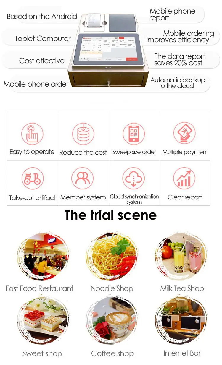 Cashcow Android 10 Inch Pos With Built In Cash Drawer And Printer Buy