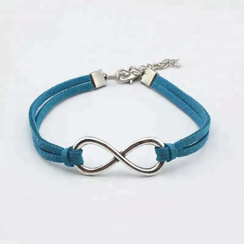 
Wholesale Bangles Jewelry Infinito 8 Pulseras De Cuero Bracelets 