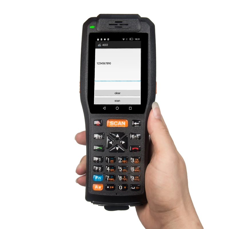 

Portable Handheld Data Collector Label Scanner Android PDA with Built-in Thermal Receipt Printer Support NFC RFID