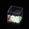 80 x 80 x 80mm Food Acrylic Large Halloween Sweet Hamper Personalized Label Clear Square Acrylic Sweetie Box