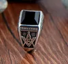 Fashion Great Wall ring freemasons men's stainless steel rings.