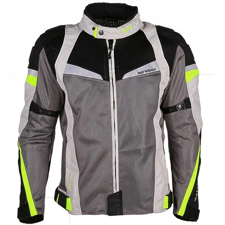 

mesh fabric summer motorcycle jacket with armor, Black;grey;yellow