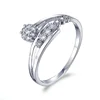 ESUNNY 2019 Guangzhou Hot Designs Jewelry white gold Plated Cubic Zirconia Ring