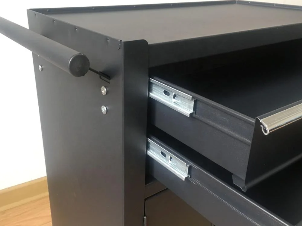 
2 Drawers and 2 doors cheap metal Cabinet Chest Trolley 