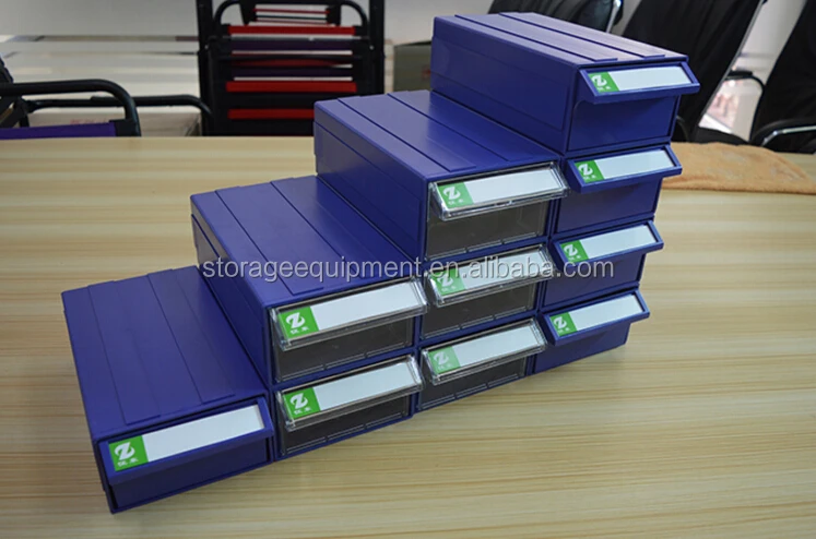 Plástico apilable cajón para almacén de almacenamiento de piezas-Cajas