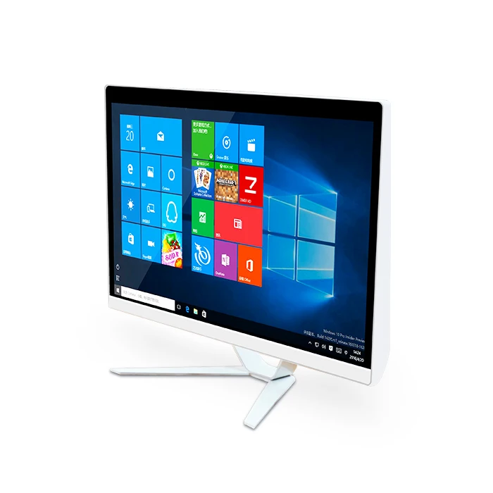 

China all in one computers and desktops factory direct supply schools 21.5 inch all in one pc, White