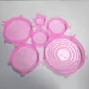 China Manufacturer Super Stretch 6 Packs Sets Reusable Silicone Stretch Container Bowl Pot Cover Lids