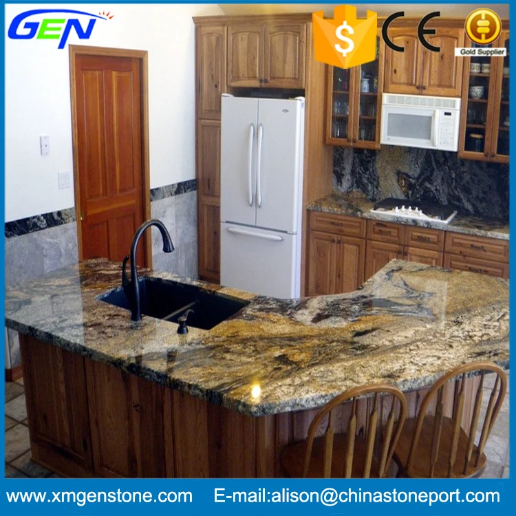 Brazil Magma Gold Granite Kitchen Countertop Buy Magma Gold