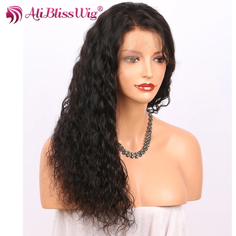 

Ali Bliss Wig Cheap Price Free Shipping Hand Tied Made 150% Density Deep Wave Full Lace Wig Human Peruvian Hair for Women, N/a