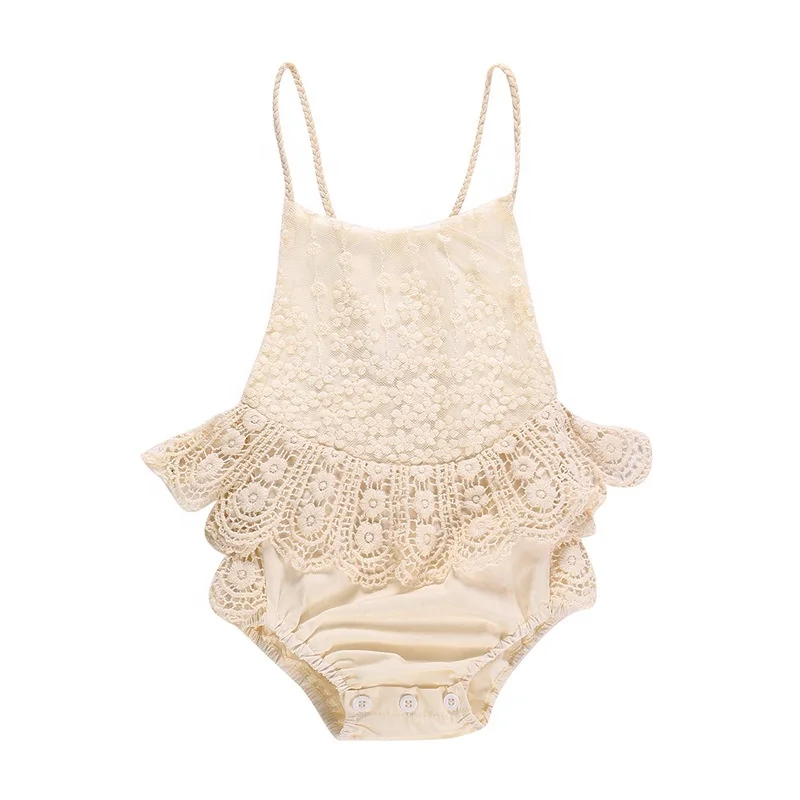 

Baby onesie newborn summer girls lace baby clothes romper