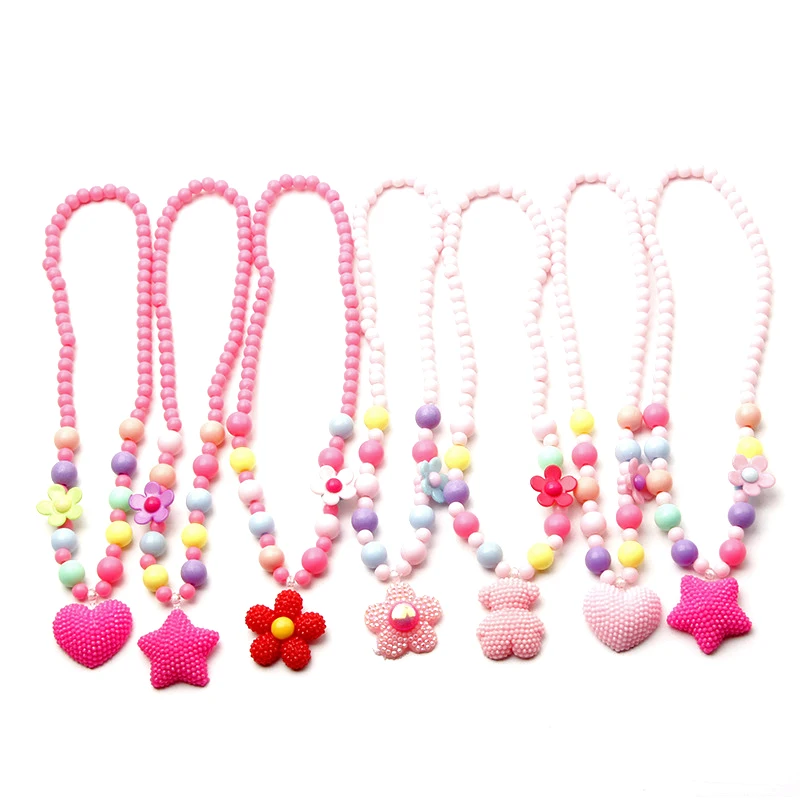 Green Color Beads Necklace For Kids Girl Jewelry Buy Necklace For Kids Girl Jewelry,Diy Bead