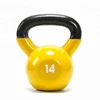 Hot selling gym power training cast iron colorful competition vinyl kettlebell