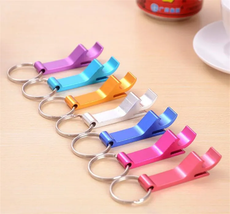 

Convenient Colorful OEM Logo Aluminium Alloy Pocket Bottle Opener with Key Chain, Silver, red, black, blue, yellow, purple, white or as requirement