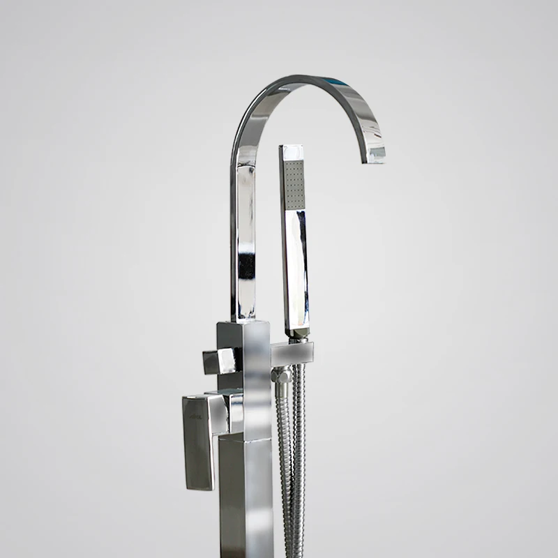 Bath Shower Mixer Tap Floor Mounted Freestanding Tub Faucets Buy