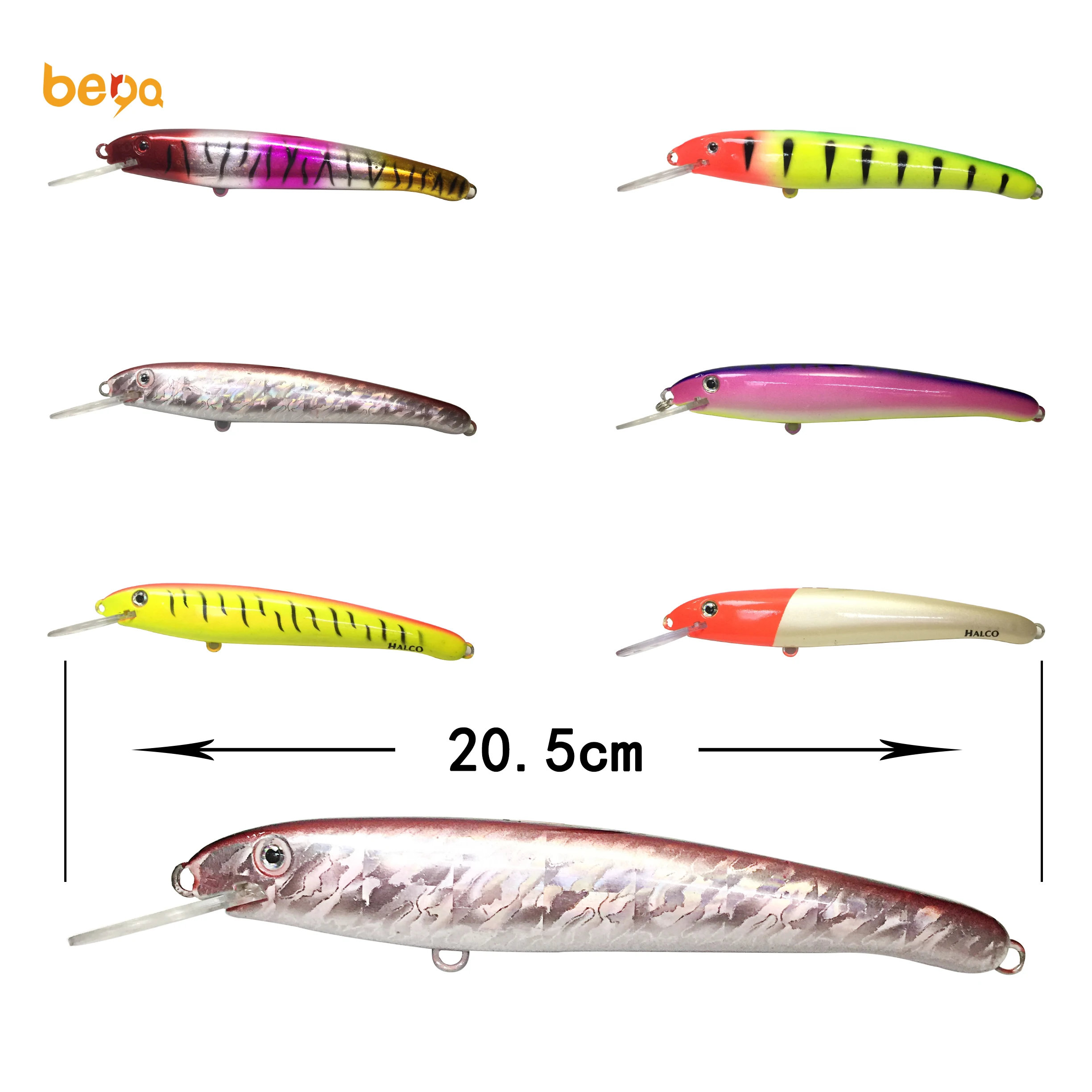 
20.5cm 70g Sinking plastic fishing luresminnow bait OEM Fishing Tackle bait big hard fishing lures 