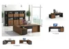Office furniture for Executive and Meeting Table Chromed Stainless Steel luxury office desk