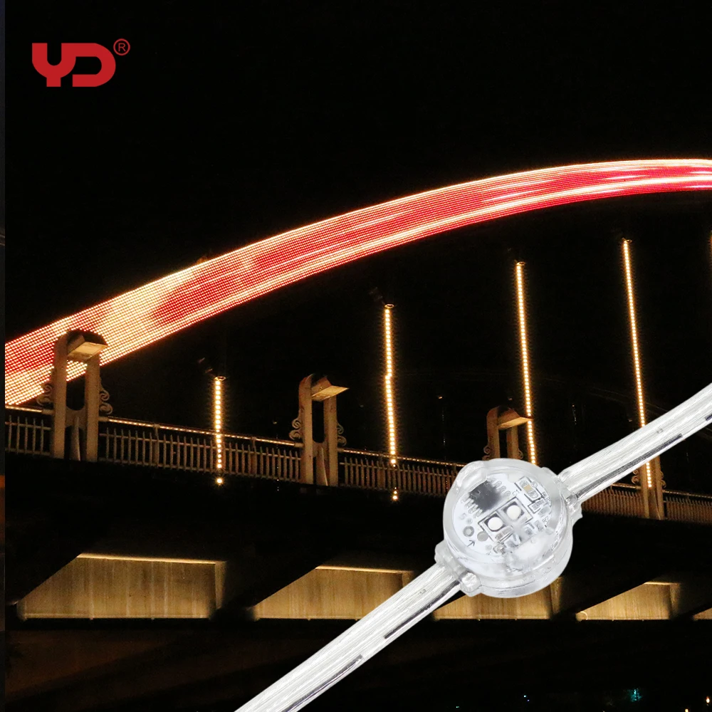 
YD outdoor waterproof ul ce saso approved IP68 RGB LED bridge lighting 