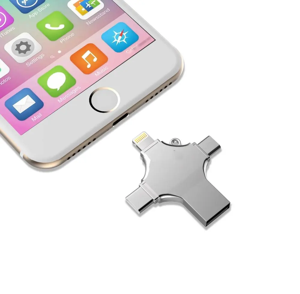 New product ideas for marketing class type c USB3.0 flash drive 4 in 1 otg cellphone usb 8GB,16GB,32GB for iphone android