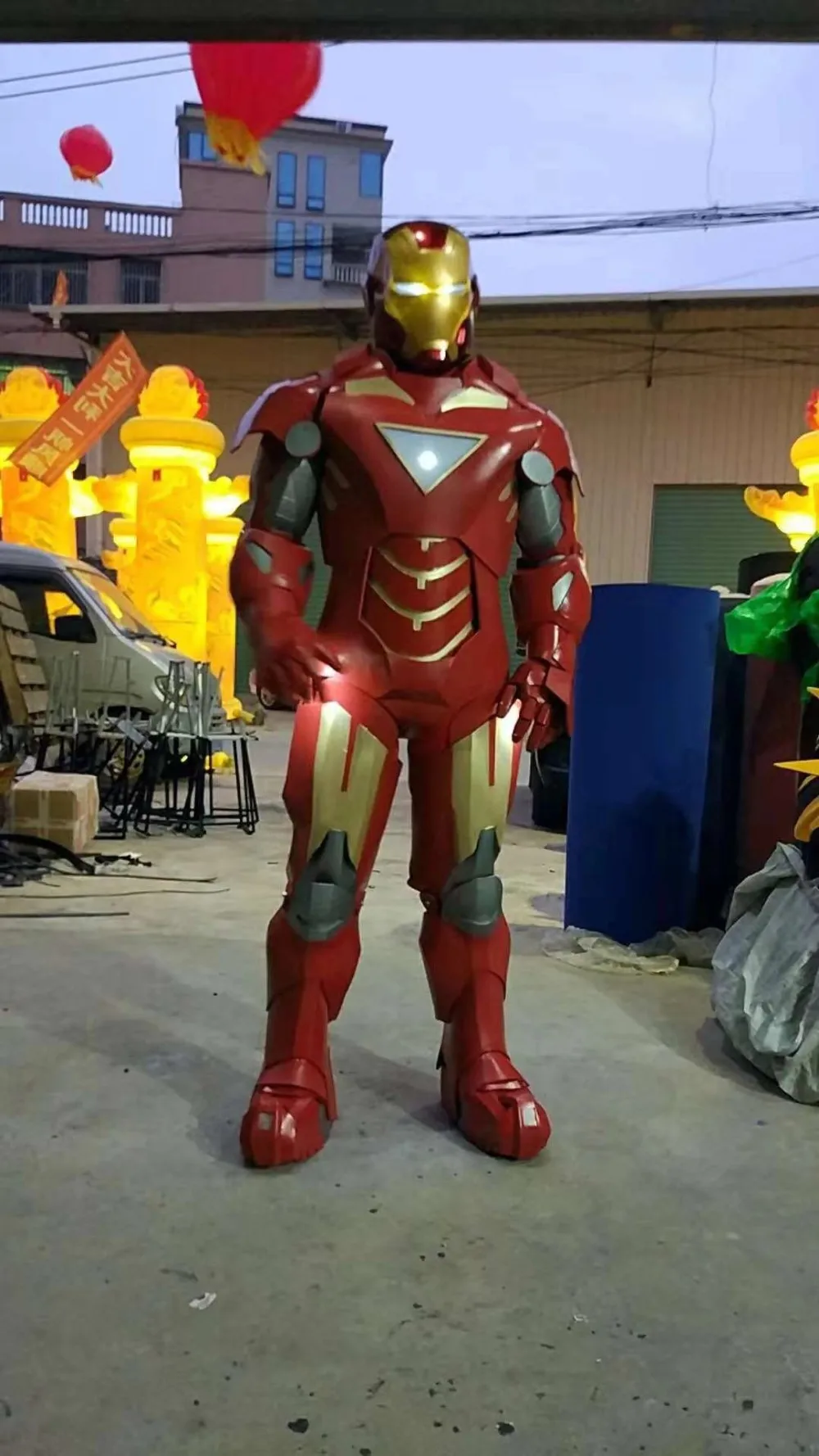 Human Wearing Iron Man Cosplay Robot Costume Buy Iron Man Robot