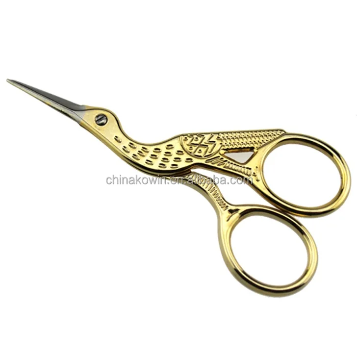
Fancy crane shape stainless steel beauty scissors 