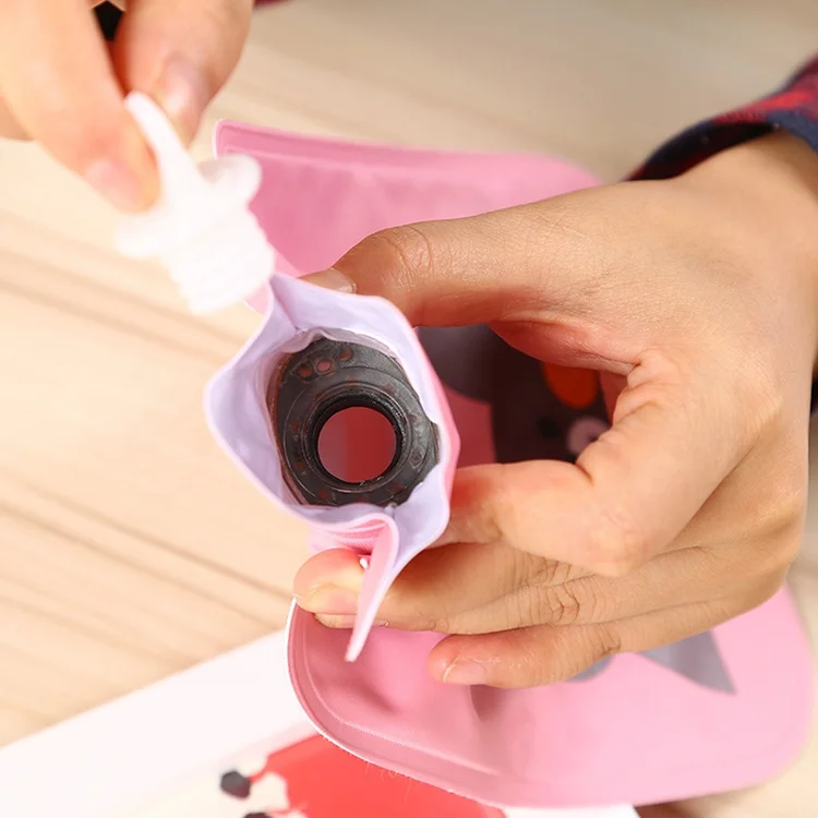 
Customized High Quality PVC Mini Cute Cartoon Hot Water Bag/ Bottle 