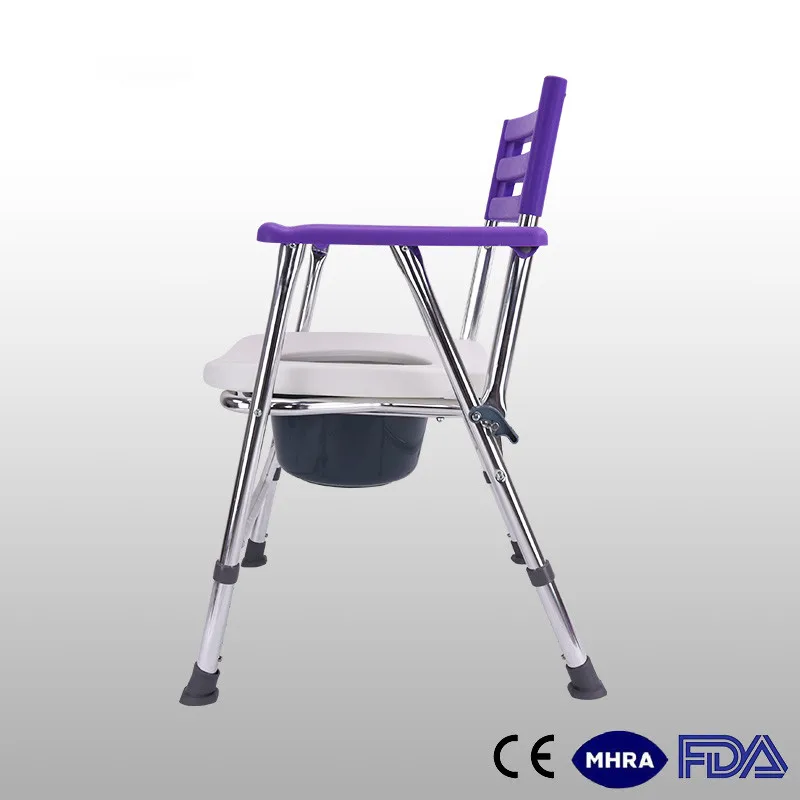 Hospital Plastic Folding Commode Chair Bathroom Toilet Adult Bath Seat
