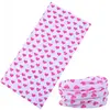 Polyester Seamless Microfiber Tubular Loving Heart Bandana