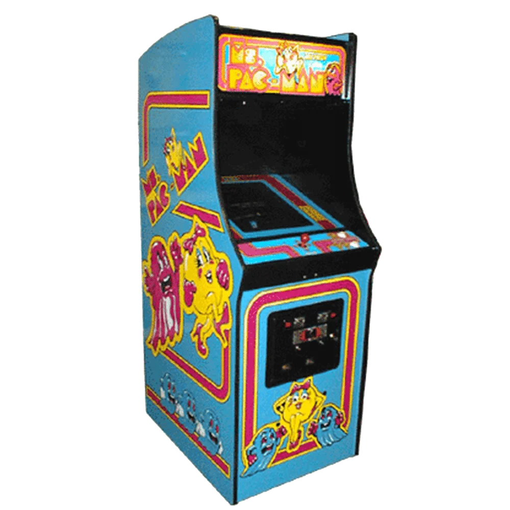 Coin Operated Pac Man Mini Arcade Cabinet Video Game Machine For