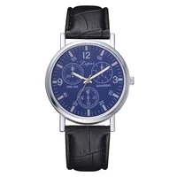 

Lvpai Brand Fashion Three Eyes Dial Sports Design Leather Strap Quartz Wrist Watch Men Cheap Wristwatch