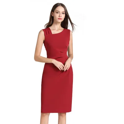 

Hot Sale Women's Elegant Office Ladies Formal Business Bodycon Pencil Dress