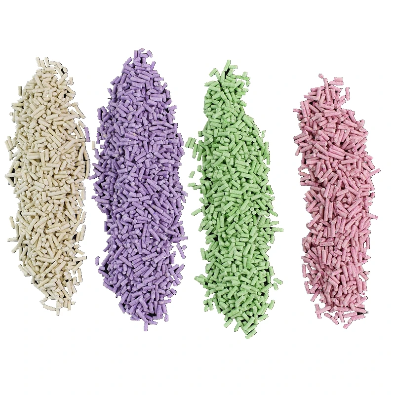 

Eco-friendly feature pet grooming cat litter, Bule+carbon+white