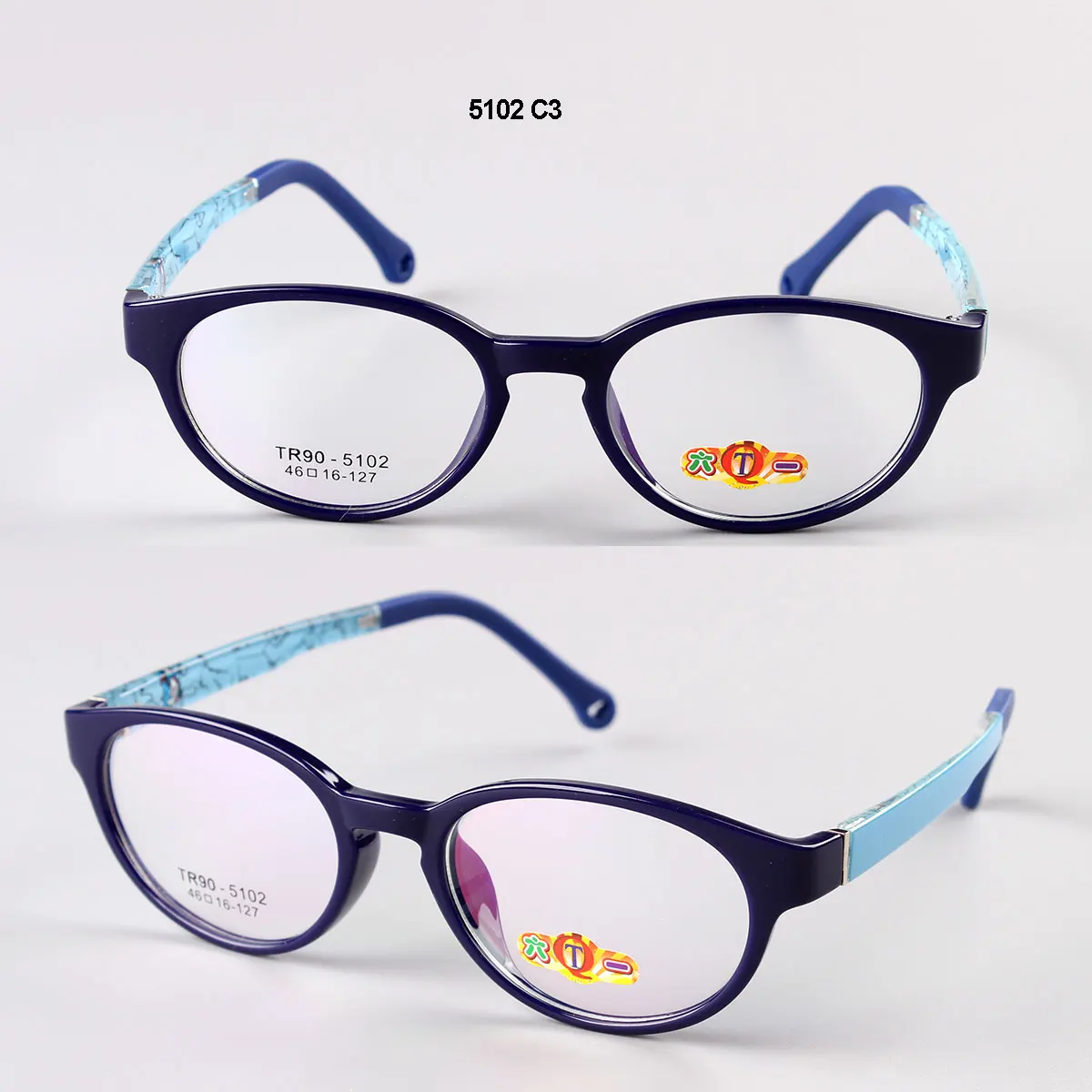 Ideal Optics Frames Demi Color Design Glass Temple Korean Tr90 Optical