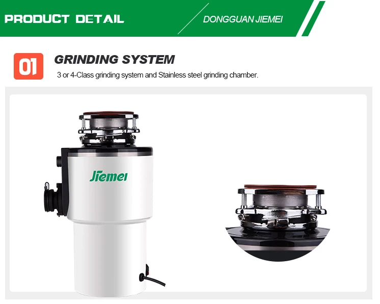 Sink Waste Grinder Kitchen Waste Food Processor Disposer With The 3