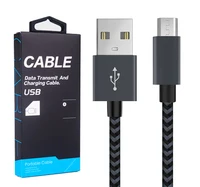 

3FT Micro USB 2.0 Cable, Fast and Durable Nylon Braided Tangle-Free Charging V8 Cable For Samsung/HTC/ Sony/LG/OPPO/HUAWEI