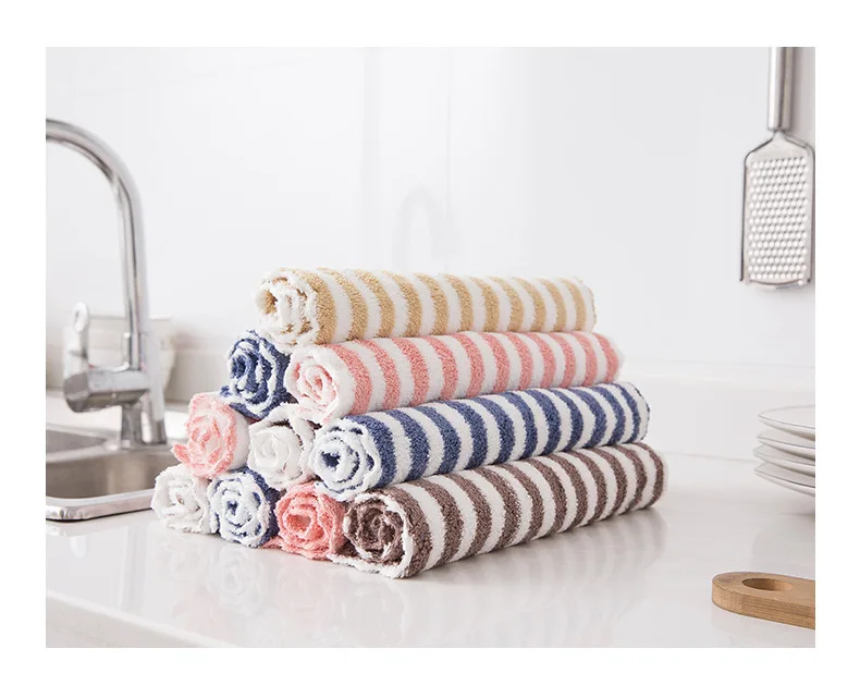 

Wholesale 2019 Hot Sale New Arrival Coral Velvet Duster Towel Cloth Kitchen Cleaning Towel Dishwashing Cloth, As picture