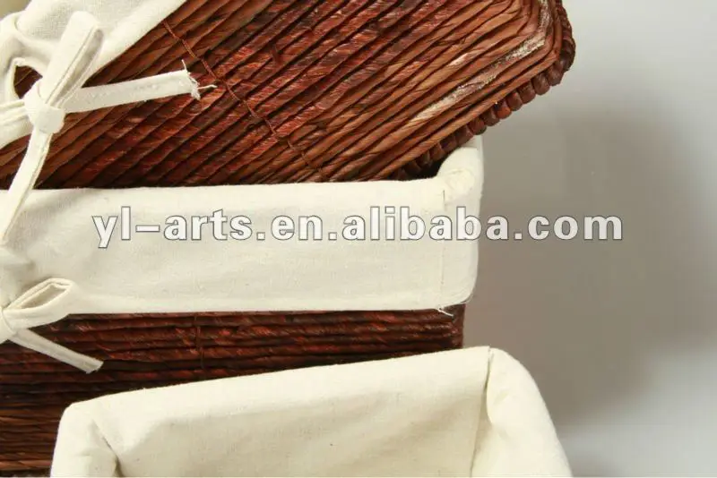 Set Of 5 Corn Husk Handicraft Straw String Weaving Baskets Buy Corn