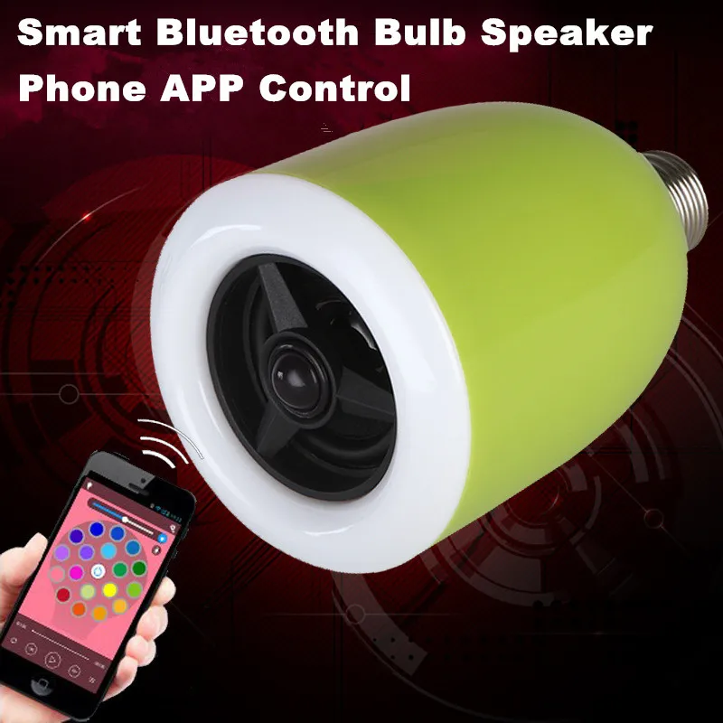 Hot Popular Smart Bluetooth Speaker Socket E26 E27 Music Speaker Bulbs Led Bulb With Bluetooth Control