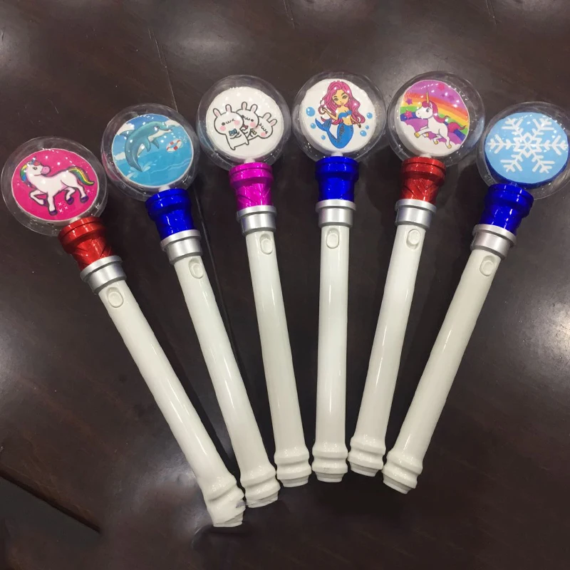 Flashing Led Light Up Glow In Dark Toys Led Spinning Wand Christmas Led