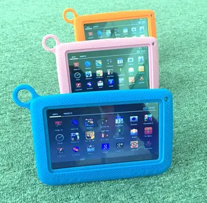 China manufacturer cheap kids HD screen laptop double camera android 7" inch tablet pc