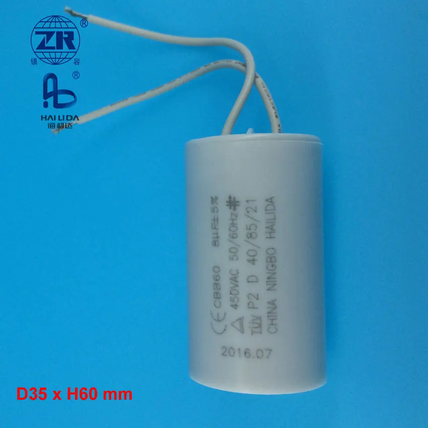 Class B Sh P2 Capacitor 450v Cbb60 8mf Capacitors With Ce Approval ...