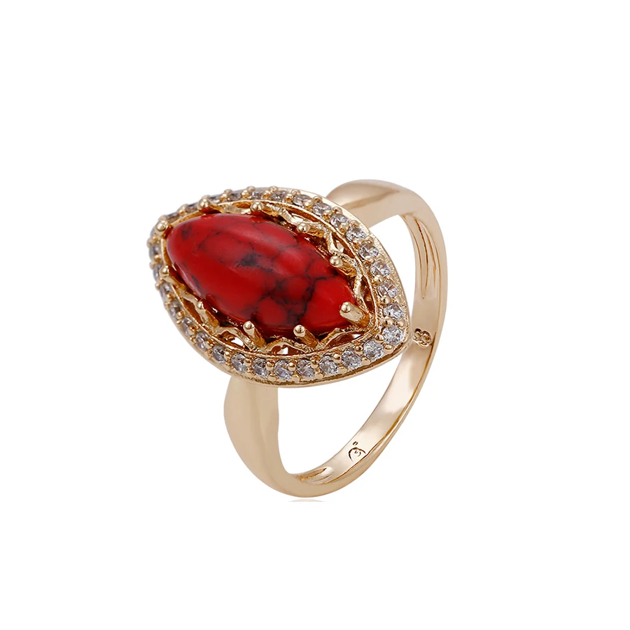 

14750 18K gold color ring for women with multicolor stone