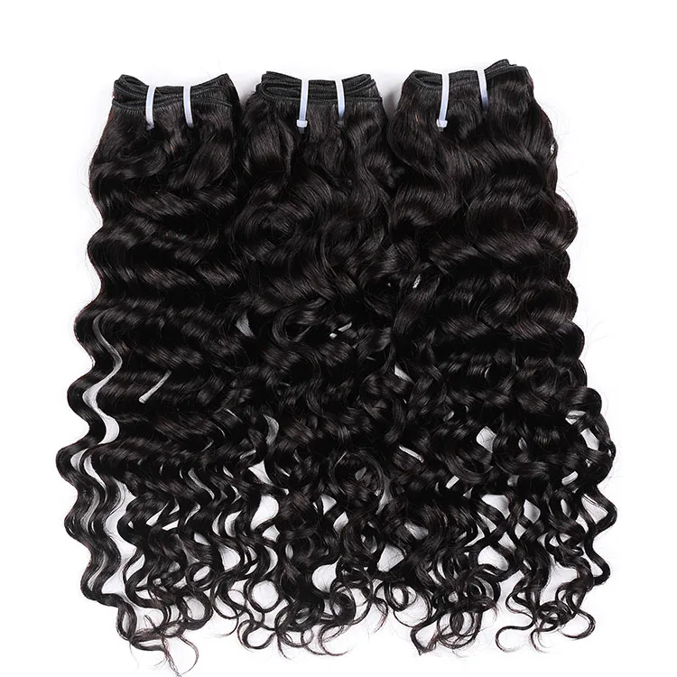 

Factory direct sell best quality Spanish wave magic weave hair,italian curl,new wave, Natural color