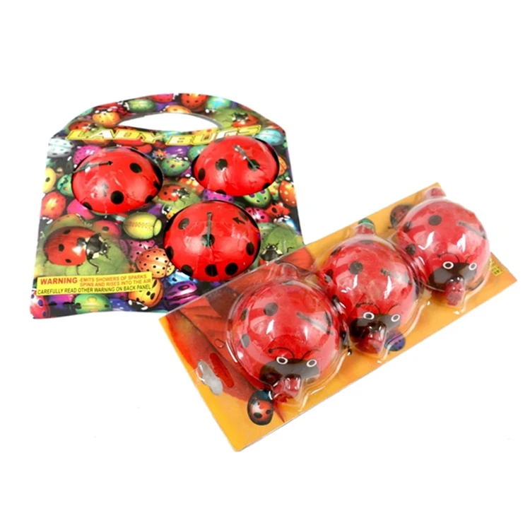 最新设计瓢虫形状新奇烟花女士玩具烟花新年庆祝