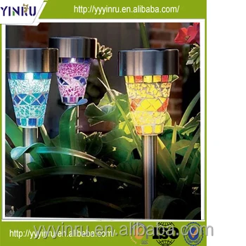
YINRU-LED Mosaic mini solar garden pathway Led light 