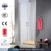 Stainless steel handle pivoting /swing tempered glass shower door for bathroom N114
